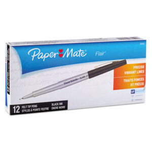 Black Ink; Felt Tip; Felt Tip Pen; PAPERMATE; Pens; Porous Point Pens; Ultra Fine Flair; Writing; Instruments; Utensils; Inkers; Schools; Education; Students