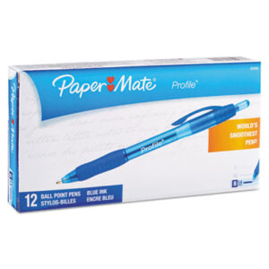 Ball Pen; Ballpoint; Ballpoint Pen; Blue Ink; PAPERMATE; Pen; Pens; Profile; Super Bold; Writing Equipment; Writing; Instruments; Utensils; Inkers; Schools; Education; Students