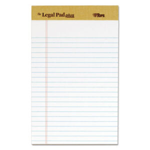 (TOP71500)TOP 71500 – "The Legal Pad" Plus Ruled Perforated Pads with 40 pt. Back, Narrow Rule, 50 White 5 x 8 Sheets, Dozen by TOPS BUSINESS FORMS (12/DZ)