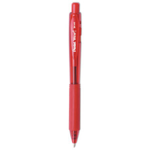 PENTEL; WOW!; Retractable; Ballpoint; Red Ink; Writing; Instruments; Utensils; Inkers; Schools; Education; Students