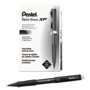 0.9 mm; Automatic Pencils; Black Barrel; Express; Mechanical Pencils; Pencils; Pentel; Twist-Erase; Twist Erase Express; Writing; Instruments; Graphites; Schools; Education; Students