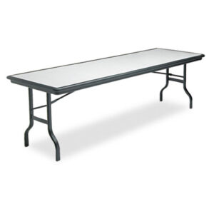 96 x 30; Folding; Folding Table; Folding Tables; Granite Finish Top; Indestruc-Tables; Rectangular Table; Stacking; Tables; Worksurfaces; Boards; Planks; Mesas; Furniture; Resin; Iceberg