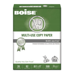 Copier;Copier Paper;Inkjet;Inkjet Paper;Inkjet Printer;Laser;Laser Printer;Laserpaper;Paper;Office Paper;Office Supplies;Printer;X-9 Multipurpose Paper;Copy Paper; Boise