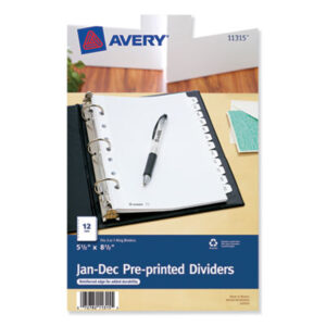 Recordkeeping; Filing; Systems; Cataloging; Classification; Avery; Index Dividers