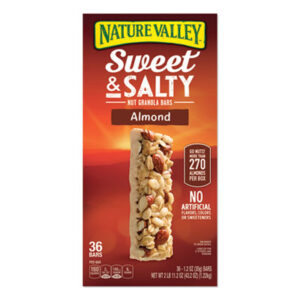 (NVLGEM10413)NVL GEM10413 – Granola Bars, Sweet and Salty Almond, 1.2 oz Pouch, 36/Box by GENERAL MILLS (36/BX)