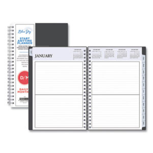 Planner; Perpetual; Daily; Wirebound; Organizer; Calendar; Non-Dated; Undated