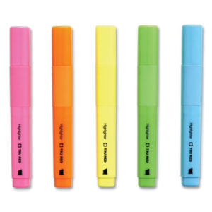 (TUD24376651)TUD 24376651 – Pen Style Chisel Tip Highlighter, Assorted Ink Colors, Chisel Tip, Assorted Barrel Colors, 12/Pack by TRU RED (12/PK)