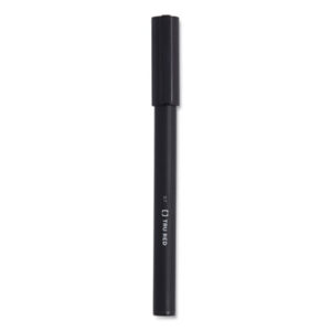 (TUD24377017)TUD 24377017 – Quick Dry Gel Pen, Stick, Medium 0.7 mm, Black Ink, Black Barrel, 5/Pack by TRU RED (5/PK)