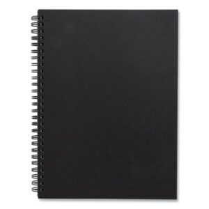(TUD24377305)TUD 24377305 – Wirebound Soft-Cover Notebook, 1-Subject, Narrow Rule, Black Cover, (80) 9.5 x 6.5 Sheets by TRU RED (1/EA)