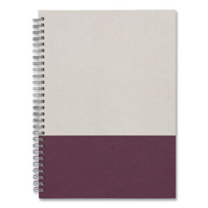 (TUD24383522)TUD 24383522 – Wirebound Hardcover Notebook, 1-Subject, Narrow Rule, Gray/Purple Cover, (80) 9.5 x 6.5 Sheets by TRU RED (1/EA)