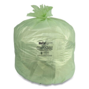 Biotuf; Compostable; Can Liners; Garbage; Trash; Sacks; To-Go; Containers; Totes; Take-Out; Carry