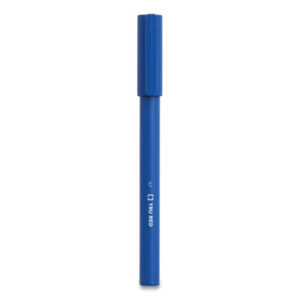 (TUD24377028)TUD 24377028 – Quick Dry Gel Pen, Stick, Medium 0.7 mm, Blue Ink, Blue Barrel, 5/Pack by TRU RED (5/PK)