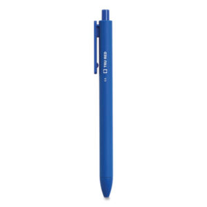 (TUD24377040)TUD 24377040 – Quick Dry Gel Pen, Retractable, Fine 0.5 mm, Blue Ink, Blue Barrel, 5/Pack by TRU RED (5/PK)
