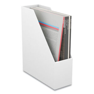 (TUD24380371)TUD 24380371 – Plastic Magazine File, 3.66 x 10.3 x 12.51, White by TRU RED (1/EA)