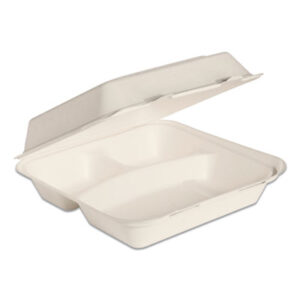 Bagasse; Food Container; Bagasse Container; Hinged Lid Container; ProPlanet Seal