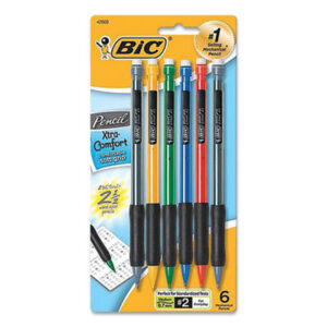 Assorted Barrel Colors; Automatic Pencil; BIC; BIC Matic Grip; Mechanical Pencils; Pencils; Writing; Instruments; Graphites; Schools; Education; Students