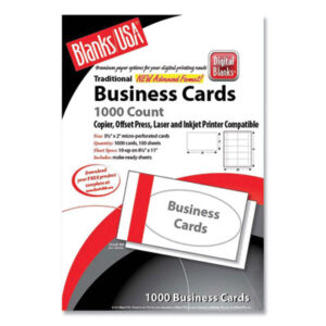 2 x 3.5; 2 x 3.5 Card Size; Business Cards; Card Stock; Cards; Clean Edge; Inkjet; Inkjet Printer; Paper; White; Two-Sided Printable Clean Edge Business Cards; Marketing; Networking; Calling-Cards; Self-Promote; Contact-Information; Promotion