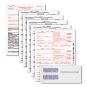 Tax Forms; Paperwork; Records; Documents; Pre-Printed; Record-Keeping