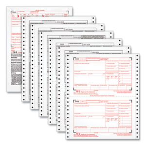 6-Part; 8-1/2 x 5-1/2 Detached Size; Dot Matrix Tax Forms; For Printers or Typewriters; Forms; Forms/Envelopes; Income Tax Forms & Envelopes; IRS; IRS Forms & Envelopes; Tax; Tax Forms & Envelopes; TOPS; W-2 Forms; W-2 Tax Forms; Paperwork; Records; Documents; Pre-Printed; Record-Keeping; TOP2206C92; TOP2206C93; TOP2206C94