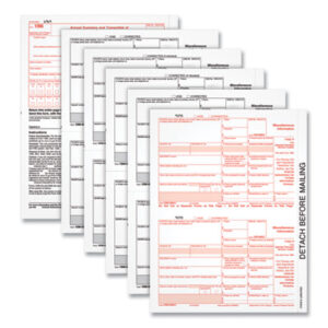 1099-MISC; Tax Forms; Paperwork; Records; Documents; Pre-Printed; Record-Keeping