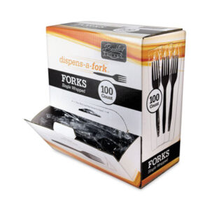 Dispenser Box; Disposable; Fork; Individually Wrapped; Cutlery; Utensils