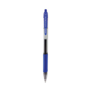(ZEB46620)ZEB 46620 – Sarasa Dry Gel X20 Gel Pen, Retractable, Bold 1 mm, Blue Ink, Clear/Blue Barrel, 12/Pack by ZEBRA PEN CORP. (12/DZ)