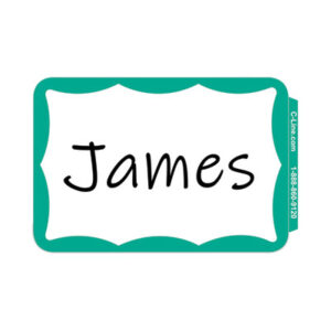 Badge; Badges; Badges & Holders;Convention Badge; Green Border; Identification; Label; Name; Name Badge; Name Badges; Name Badges & Holders; Name Tag; Self-Adhesive; Tag; Visitor Badges; Identifications; Classifications; Stickers; Shipping; Receiving; Mailrooms; C-LINE