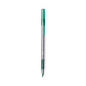 Ballpoint; Ballpoint Pen; BIC; Blue Ink; Medium Point; Pens; Round Stic Grip Pen; Stick Pen; Writing; Instruments; Utensils; Inkers; Schools; Education; Students; easy glide