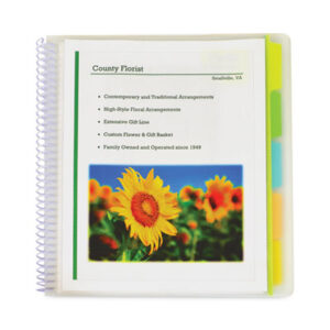 C-Line; Spiral Bound Portfolio; Sleeves; Sheaths; Covering; Jacket; Briefs; Handouts; Proposals; Documents; Resumes; Presentations