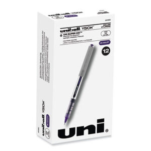 Majestic Purple Ink; Fine Point; Nonrefillable; Pen; Pens; Roller Ball; Roller Ball Pens; uni-ball; VISION; Writing; Instruments; Utensils; Inkers; Schools; Education; Students