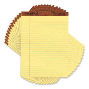 (TOP7532)TOP 7532 – "The Legal Pad" Ruled Perforated Pads, Wide/Legal Rule, 50 Canary-Yellow 8.5 x 11.75 Sheets, Dozen by TOPS BUSINESS FORMS (12/DZ)