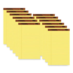 (TOP7572)TOP 7572 – "The Legal Pad" Plus Ruled Perforated Pads with 40 pt. Back, Wide/Legal Rule, 50 Canary-Yellow 8.5 x 14 Sheets, Dozen by TOPS BUSINESS FORMS (12/DZ)