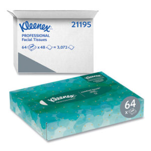 Kleenex White Facial Tissue; Dry Goods; Facility; Nurse&apos;s Office; Colds