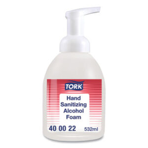 (TRK400022)TRK 400022 – Alcohol Foam Hand Sanitizer, 18 oz Pump Bottle, Unscented, 6/Carton by ESSITY (6/CT)