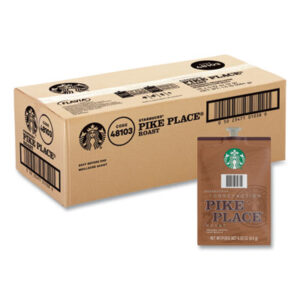 (LAV48103)LAV 48103 – Starbucks Pike Place Roast Coffee Freshpack, Pike Place, 0.32 oz Pouch, 76/Carton by LAVAZZA (76/CT)