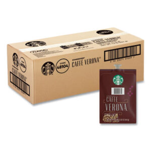 (LAV48104)LAV 48104 – Starbucks Caffe Verona Coffee Freshpack, Caffe Verona, 0.32 oz Pouch, 76/Carton by LAVAZZA (76/CT)