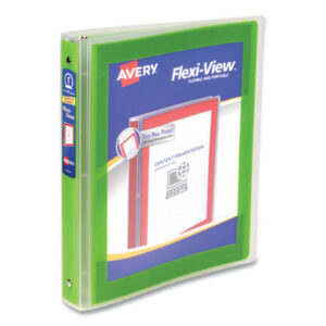 3 Ring Binder; Green Binder; Presentation Binder; 1" 3 Ring Binder; Binder Storage; Flexible Binder; Clear View Binder