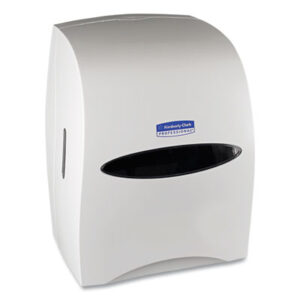 Bathroom Supplies; Holder; Windows; Janitorial Supplies; Kimberly-Clark; Paper Goods/Dispensers; Paper towel Dispenser; Restroom; Restroom Supplies; Roll Towel; Sanitouch; Towel Dispensers; Washroom Supplies; Facility; Washrooms; Kitchens; Convenience; Mechanical