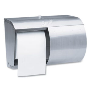 Coreless Double Roll Bath Tissue Dispenser; Convenience Bathroom; Janitorial; Washrooms; Paper Products; Convenience; Efficient; Washrooms; Operator; Automatic