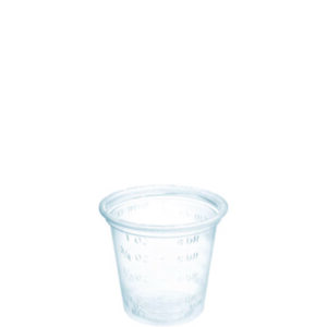 (DCCP101M)DCC P101M – Polystyrene Graduated Medical and Dental Cups, 1 oz, Clear, Graduated, 5,000/Carton by DART (5000/CT)