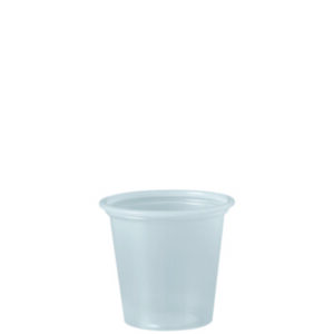 (DCCP125N)DCC P125N – Polystyrene Portion Cups, 1.25 oz, Translucent, 2,500/Carton by DART (2500/CT)