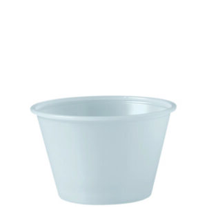 (DCCP400N)DCC P400N – Polystyrene Portion Cups, 4 oz, Translucent, 250/Bag, 10 Bags/Carton by DART (2500/CT)
