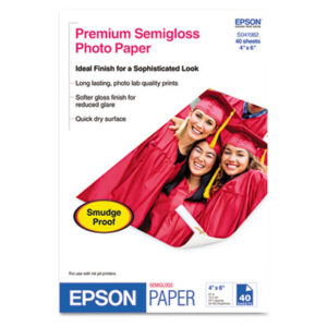 Epson®; EPSON; Photo Paper; Premium; Semi-Gloss; Cylindrical; Media; Documents; Imaging; Reproductions; Peripheral