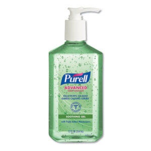 12-fl. oz.; Bathroom Supplies; GOJO; Hand Care; Hand Cleaning; Hand Sanitizer; Janitorial Supplies; Pump Dispenser; PURELL; PURELL Hand Sanitizer; Restroom Supplies; Skin; Washroom Supplies; With Aloe; Sanitary; Germ-Killers; Disinfectants; Cleaners; Hygiene; GOJ963912