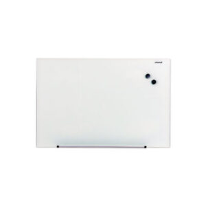 (UNV43202)UNV 43202 – Frameless Magnetic Glass Marker Board, 36 x 24, Translucent Frost Surface by UNIVERSAL OFFICE PRODUCTS (1/EA)