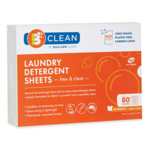 (BCL607476CT)BCL 607476CT – Laundry Detergent Sheets, Free and Clear, 40/Pack, 12 Packs/Carton by 1908 BRANDS (12/CT)
