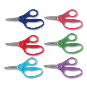 (FSK1067052)FSK 1067052 – Kids Scissors, Pointed Tip, 5" Long, 1.75" Cut Length, Straight Handles, Randomly Assorted Colors by FISKARS MANUFACTURING CORP (1/EA)