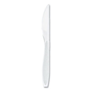 (SCCHSWKX0007)SCC HSWKX0007 – Impress Heavyweight Full-Length Polystyrene Cutlery, Knife, White, 100/Box, 10 Boxes/Carton by DART (1000/CT)