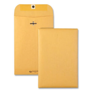 28-lb. Sub.; 6 x 9; Clasp; Clasp Envelopes; Envelope; Envelopes; Kraft Envelope; Mailer; QUALITY PARK; Posts; Letters; Packages; Mailrooms; Shipping; Receiving; Stationery