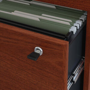 File Cabinet; Cabinets; Furniture; Office Suites; Office Furniture; Lateral File; Series A; Filing; Systems; Receptacles; Organization; Files BBF; Storage; Sienna Walnut; Desk File; Bush Business Furniture; Bush